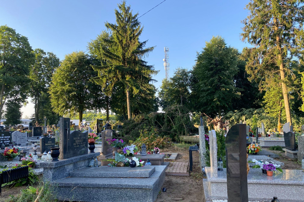 Nawałnica w Lidzbarku – zniszczenia 29 lipca 2021