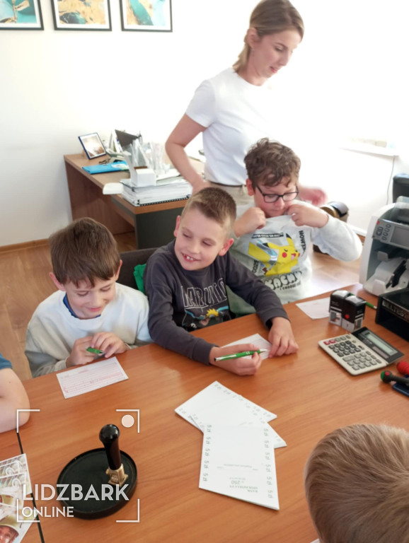 Uczniowie SP2 w Banku Spółdzielczym