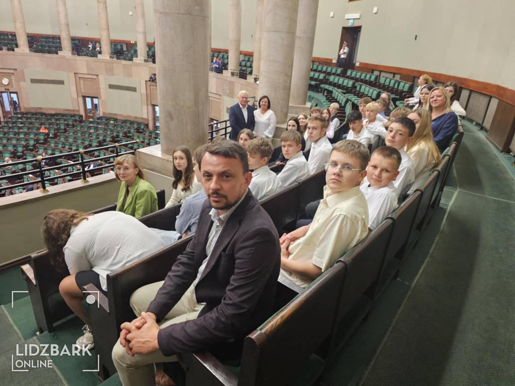 Młodzież z Lidzbarka w Sejmie