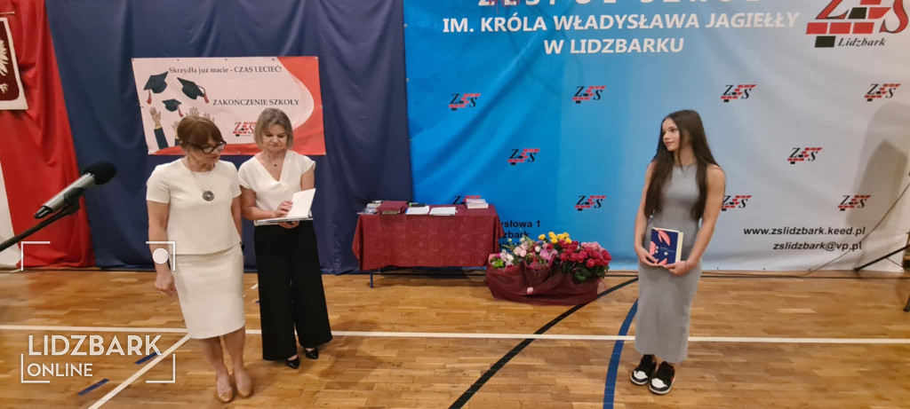 Zakończenie roku szkolnego ZS w Lidzbarku.