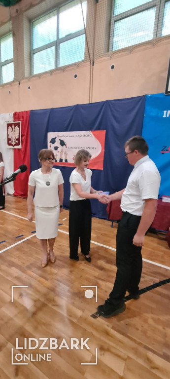 Zakończenie roku szkolnego ZS w Lidzbarku.