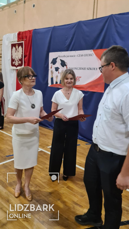 Zakończenie roku szkolnego ZS w Lidzbarku.