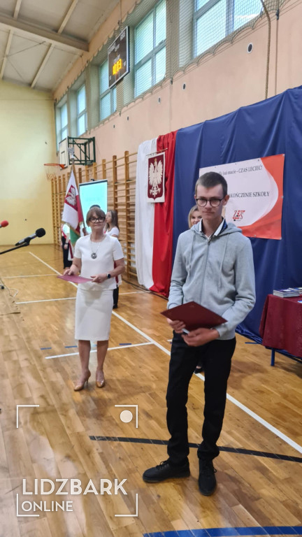 Zakończenie roku szkolnego ZS w Lidzbarku.
