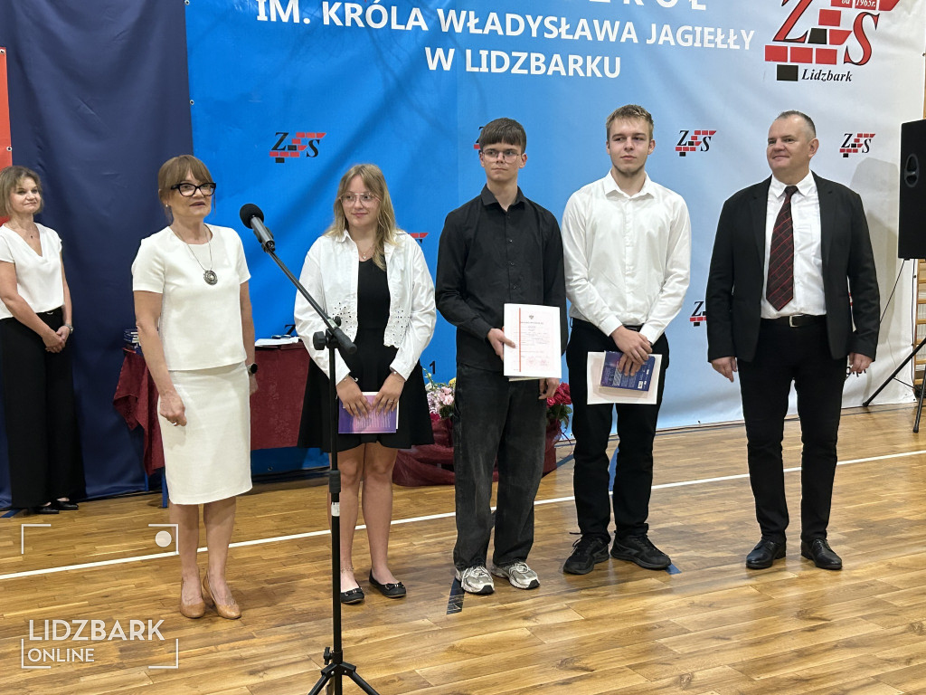 Zakończenie roku szkolnego ZS w Lidzbarku.
