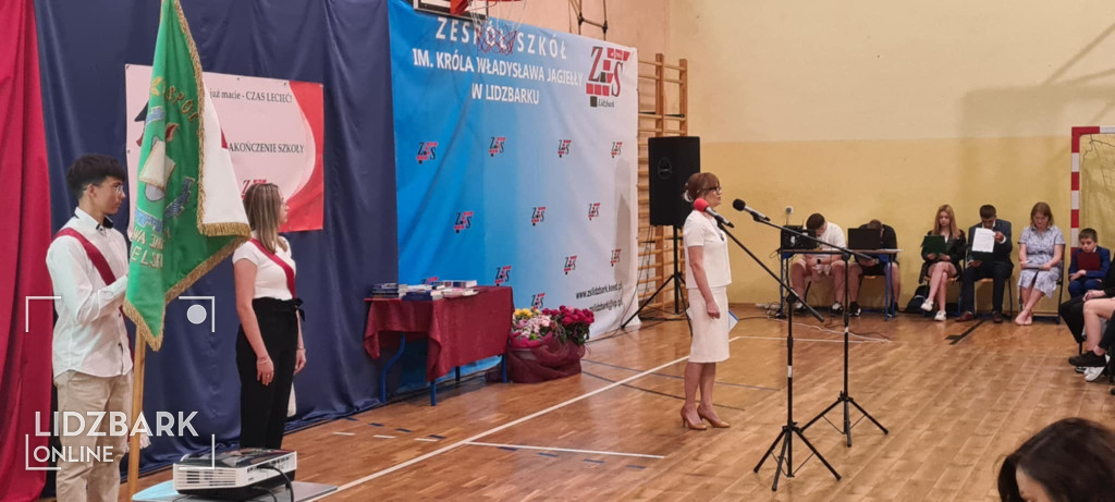 Zakończenie roku szkolnego ZS w Lidzbarku.