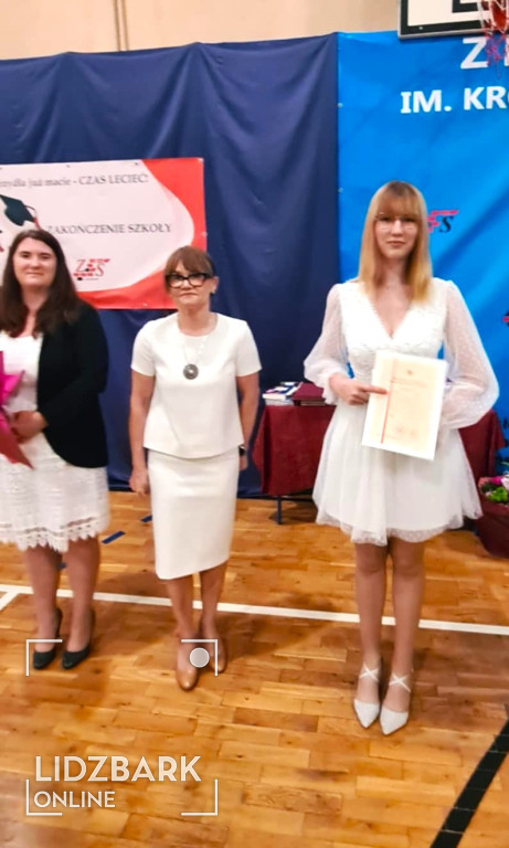 Zakończenie roku szkolnego ZS w Lidzbarku.