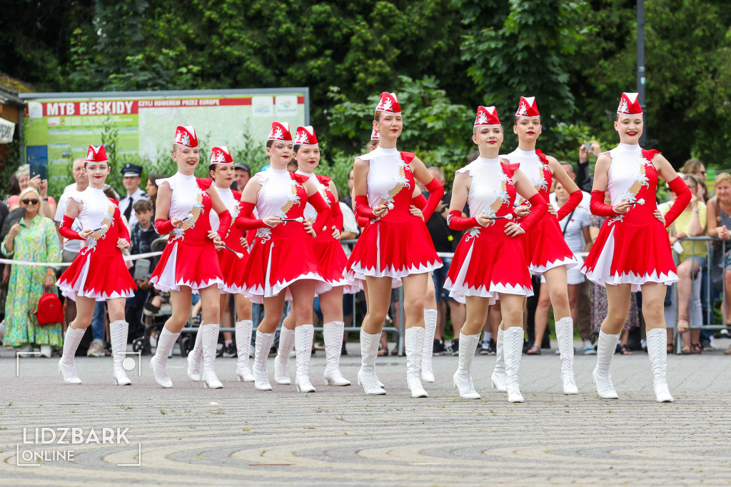 Parady marszowe na Festiwalu Orkiestr OSP w Wiśle