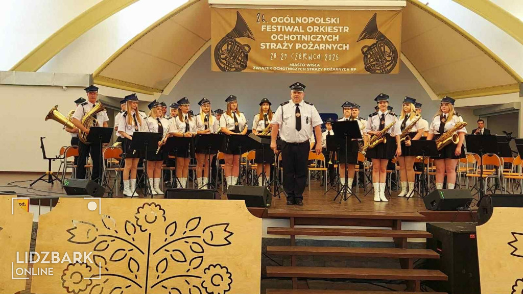 Parady marszowe na Festiwalu Orkiestr OSP w Wiśle