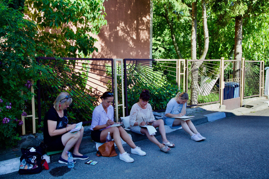 Urban sketching w Lidzbarku – artystyczny spacer