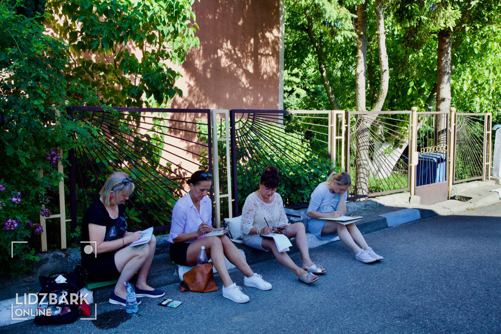 Urban sketching w Lidzbarku – artystyczny spacer