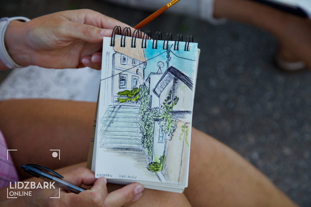 Urban sketching w Lidzbarku – artystyczny spacer