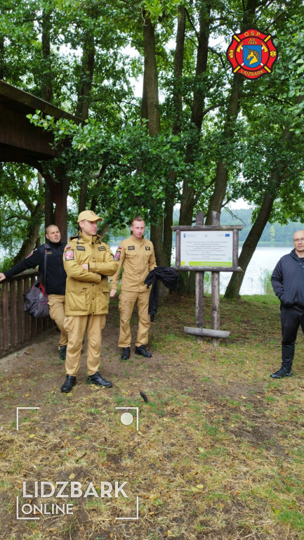 Ćwiczenia ratownicze na Jeziorze Lidzbarskim