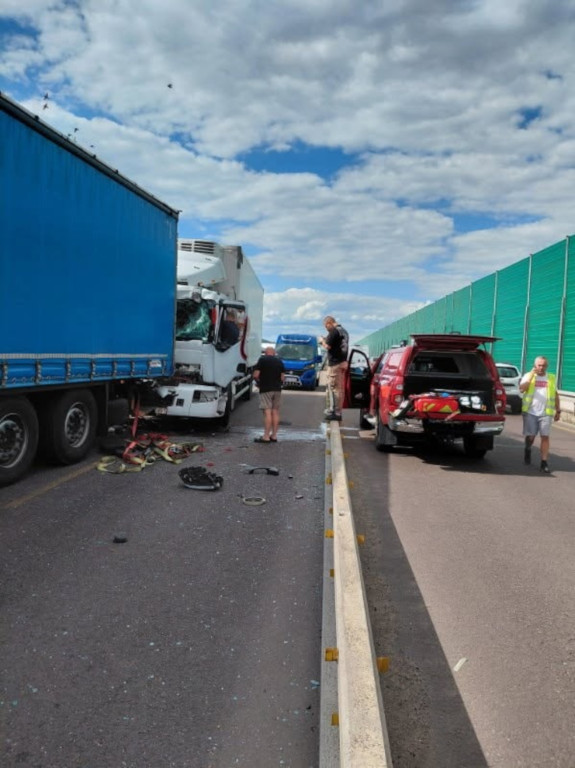 OSP Lidzbark. Wypadek na S7
