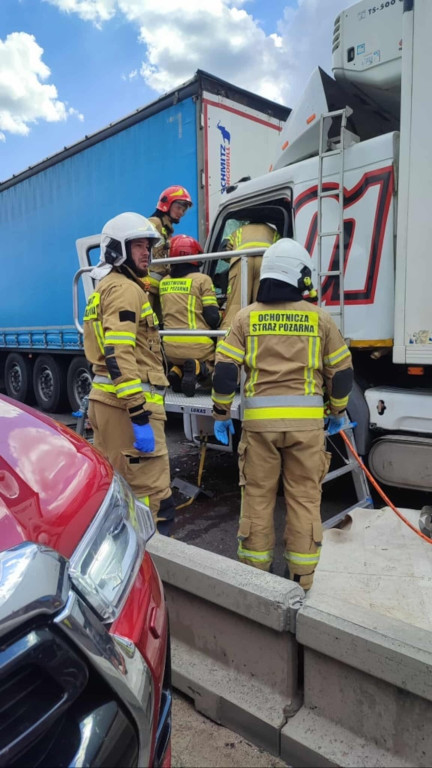 OSP Lidzbark. Wypadek na S7