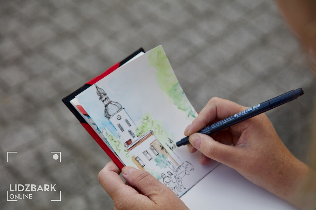Urban sketching na Placu Hallera
