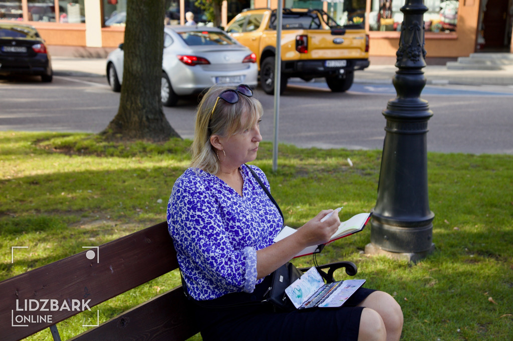 Urban sketching na Placu Hallera